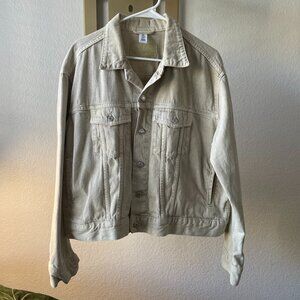 Womens Light Beige Denim Jacket – Size XL